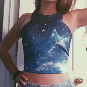 Galaxy crop top
